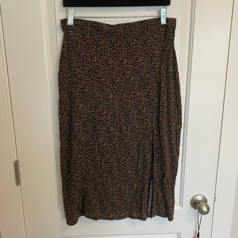 Brown floral American eagle skirt